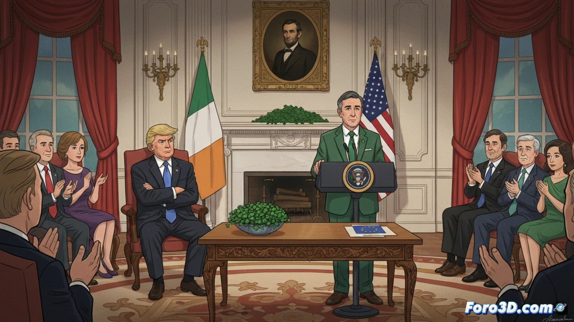 Visualizando la Diplomacia: 3D y el Discurso de San Patricio