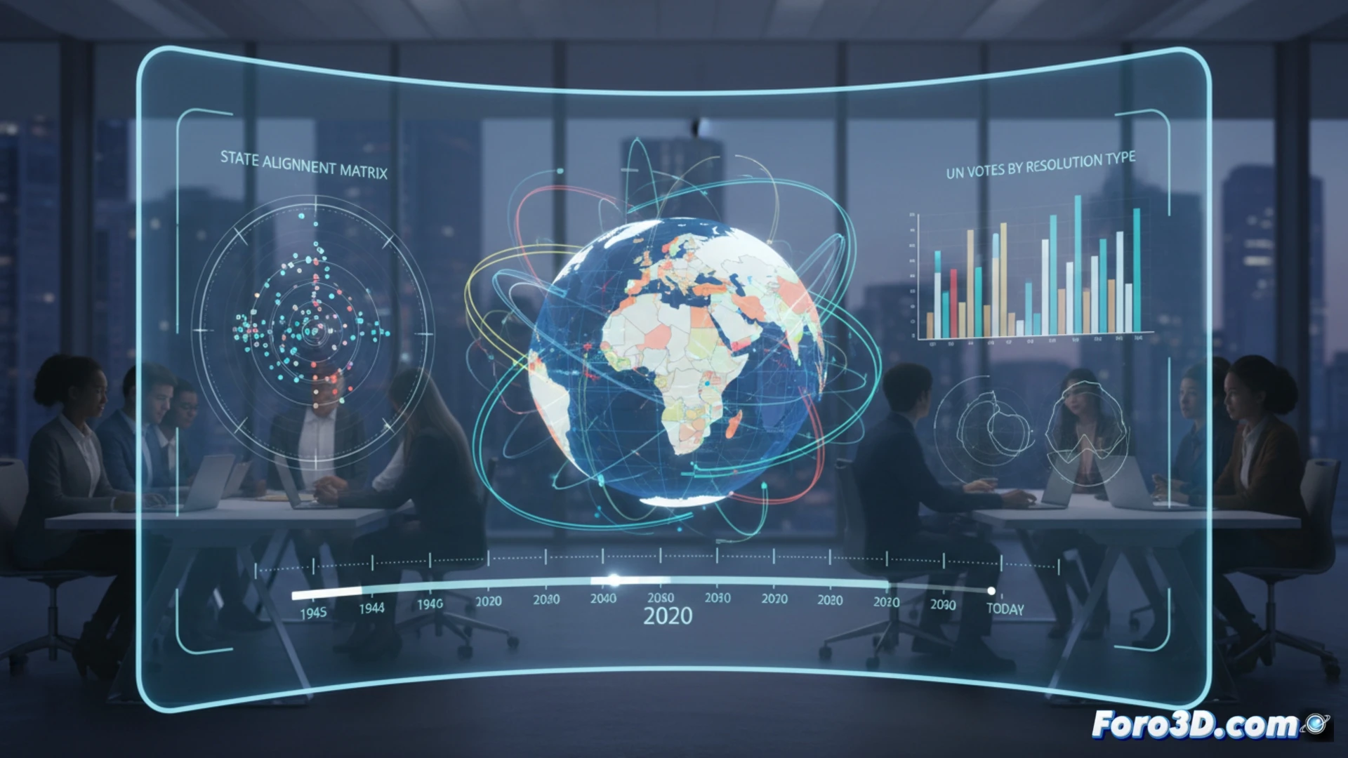 Visualizando la diplomacia: una herramienta 3D para analizar votaciones de la ONU