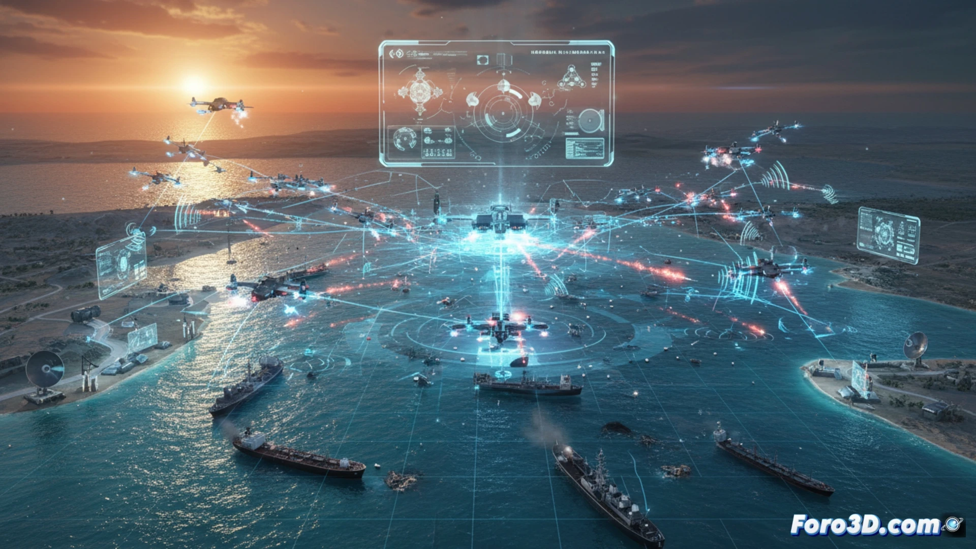 Visualizando la Ofensiva de Drones en el Golfo Pérsico con 3D