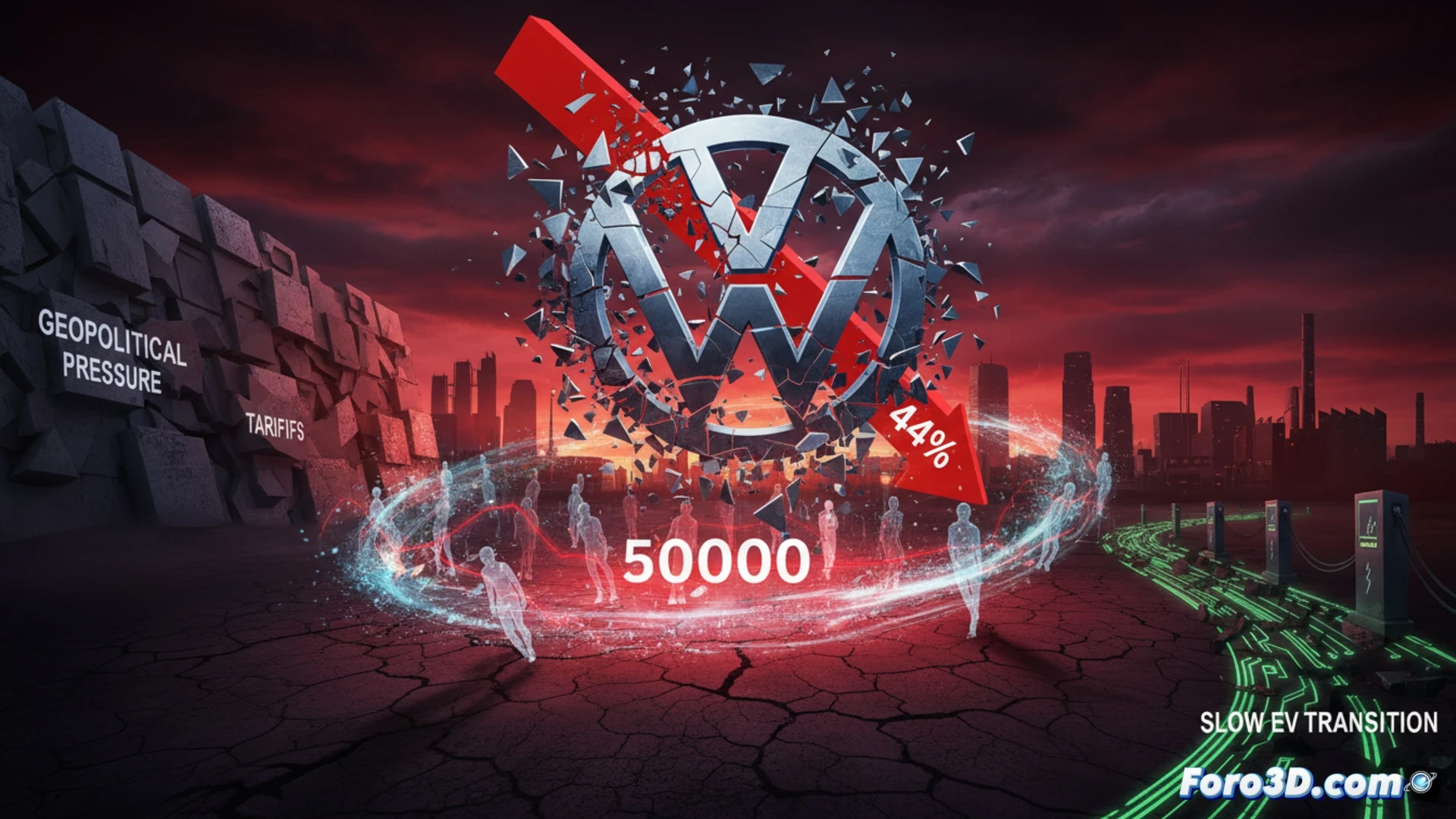 Volkswagen 2025: Caída del 44% en Beneficios y Plan de 50.000 Despidos