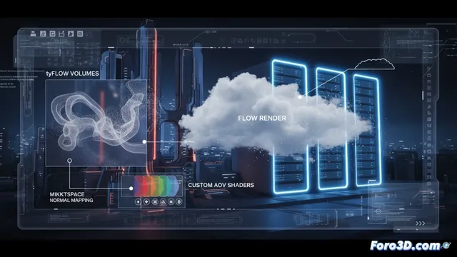 3ds Max 2027.1 trae Flow Render y soporte para volúmenes tyFlow