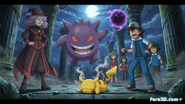 Agatha humilla a Pikachu y deja a Ash sin plan táctico en Kanto