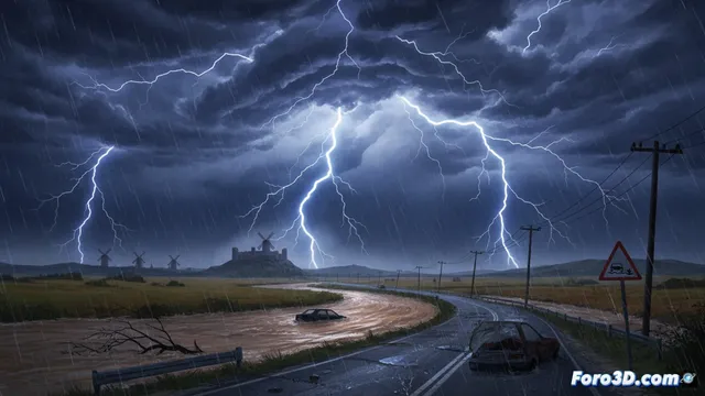 Alerta total en Castilla-La Mancha por lluvias y tormentas eléctricas