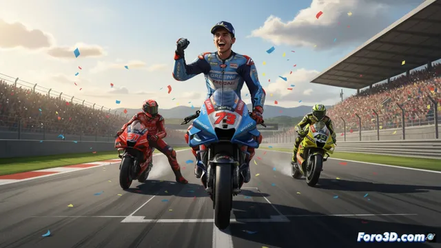 Alex Márquez gana el esprint en Catalunya; Acosta y Di Giannantonio al podio