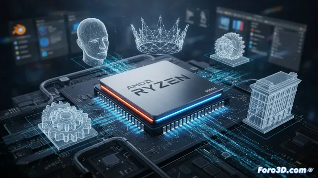 AMD Ryzen 9 9900X: El nuevo rey del mononúcleo para diseño 3D