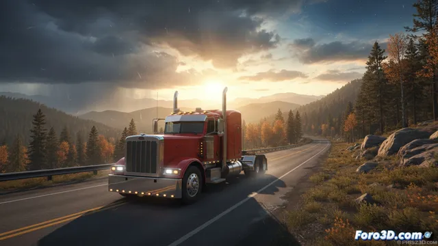 American Truck Simulator: el salto técnico en iluminación y clima con Prism3D