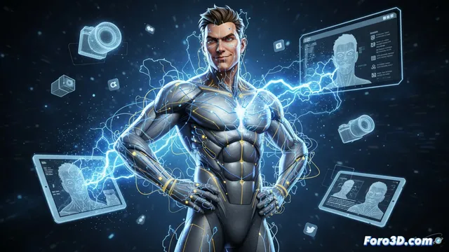 Animando a Striker: Rigging eléctrico y obsesión mediática en 3D