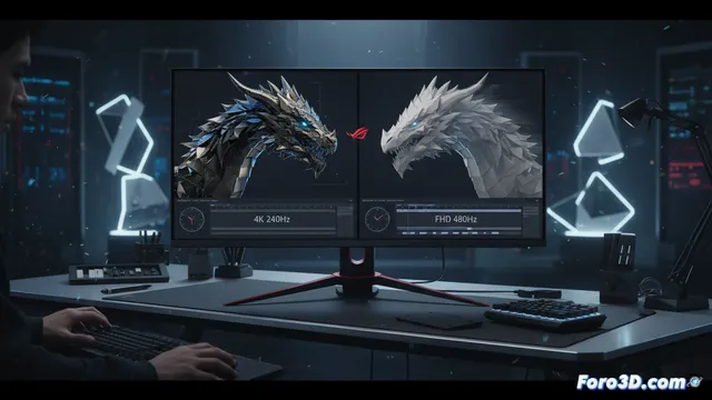 ASUS ROG Swift PG32UCDP: El monitor OLED dual para creadores 3D