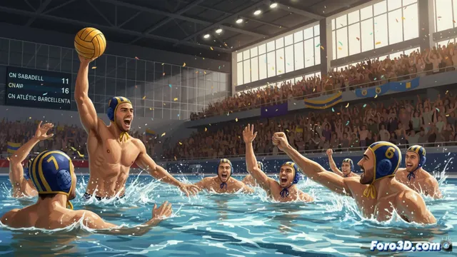 Barceloneta suma su vigesimocuarto título de waterpolo con un 11-16 en Sabadell