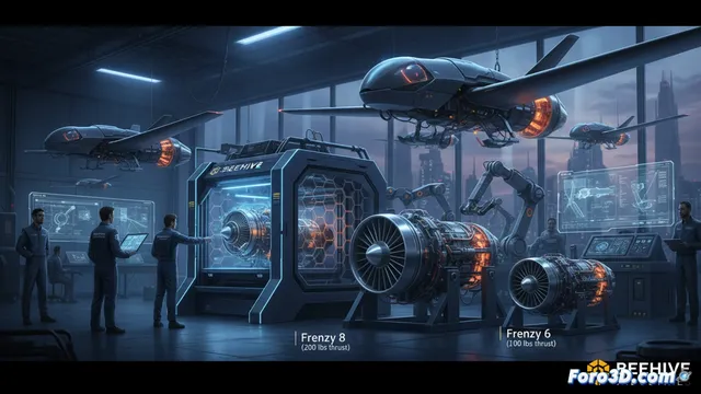 Beehive Industries impulsa drones con motores impresos en 3D