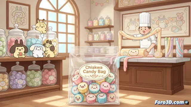 Chiikawa y Papabubble se alían en una colección de caramelo artesanal