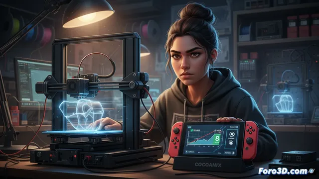 Cocoanix acelera una Prusa MK3S de 90 a 8 minutos con una Nintendo Switch
