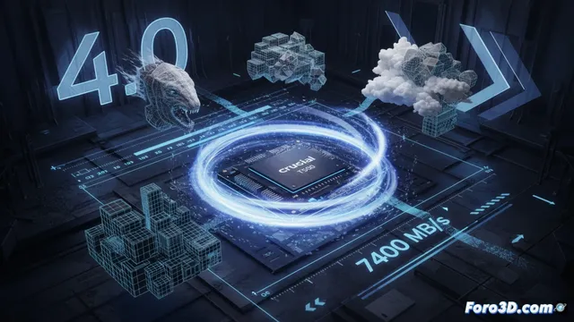 Crucial T500: El SSD PCIe 4.0 que acelera tu flujo de trabajo 3D