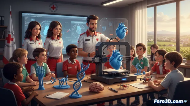 Cruz Roja de Haro apuesta por la impresión 3D para educar