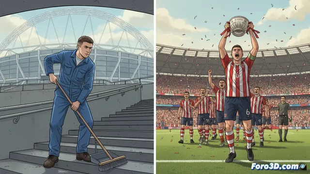 De cuidar escaleras en Wembley a capitanear en la final de la FA Vase