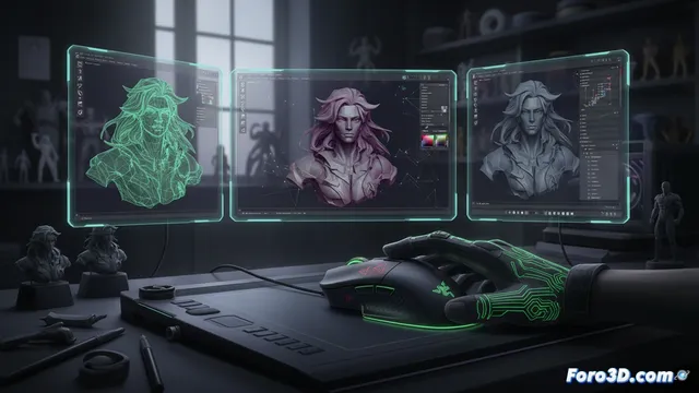 DeathAdder V3 Pro Faker: ¿El ratón definitivo para escultura 3D?