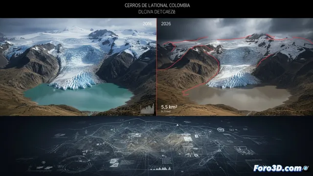 Desaparición del glaciar Cerros de la Plaza: modelado 3D de una catástrofe
