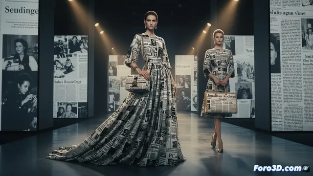 El estampado de periódico vuelve a reinar en la moda de lujo