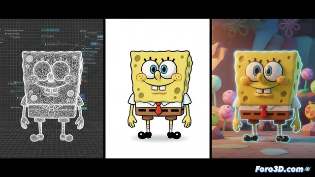El pipeline artístico de SpongeBob: The Cosmic Shake en Unreal Engine 4