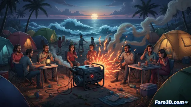 El zumbido que mata el sonido del mar en el camping