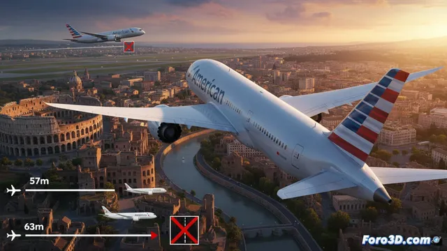 Error logístico en vuelo: dos metros que obligaron a desviar un 787 a Roma