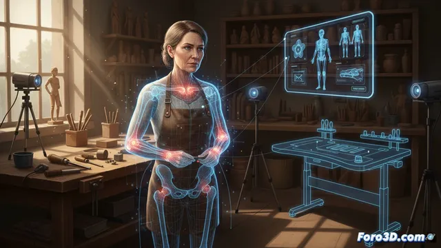 Escaneo 3D contra el dolor del artesano: ergonomía digital