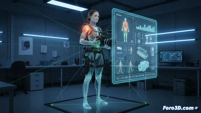 Escaneo corporal 3D para prevenir lesiones en operadores de cámara