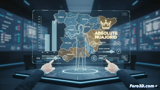 Escrutinio 3D: Simula la mayoría absoluta en las elecciones andaluzas del 17M