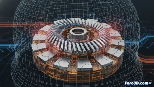 Fatiga de resina en engranajes magnéticos: simulación 3D del slip