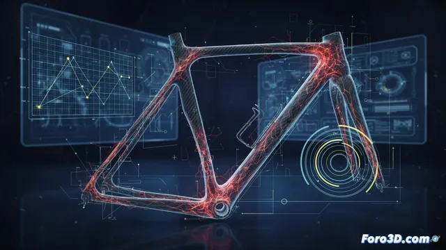 Fatiga en compuestos: simulación 3D de rotura en cuadros de carbono