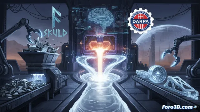 Fundición de chatarra de aluminio con IA: el salto de Skuld y DARPA