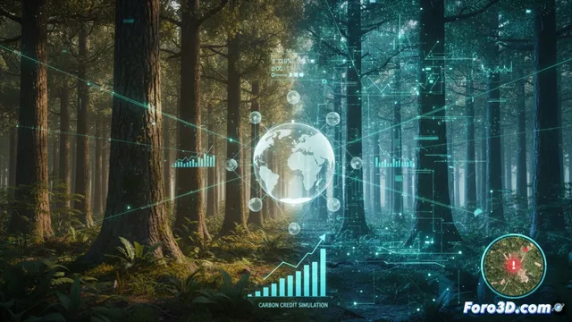 Gemelos digitales forestales: midiendo el carbono con precisión