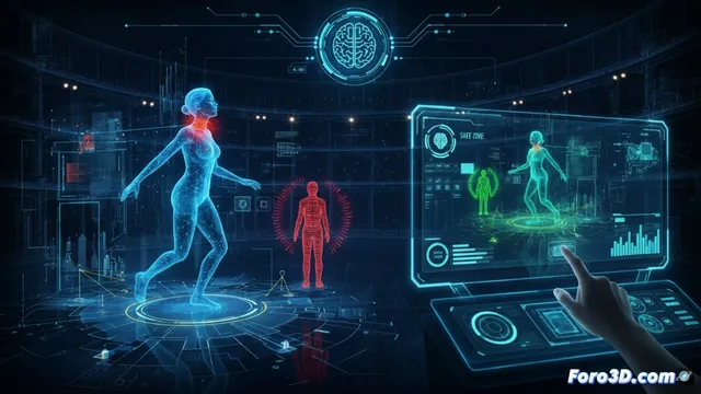 Gemelos digitales y simulación 3D para la seguridad laboral de actrices