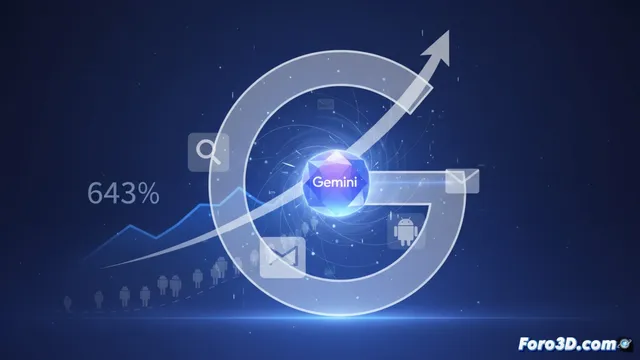 Gemini crece 643% sin que nadie se dé cuenta