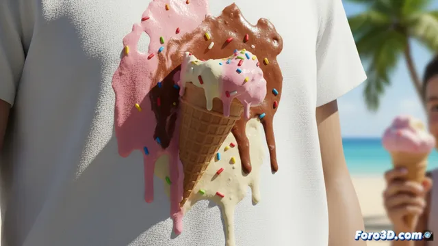 Helado y camisa blanca: la mancha que arruina el verano