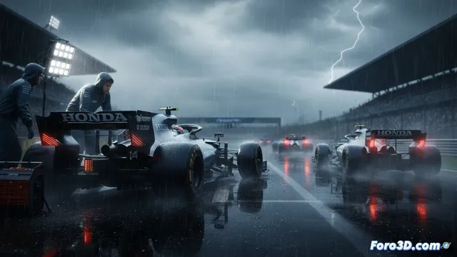 Honda niega fallo de motor y Aston Martin busca confianza bajo la lluvia