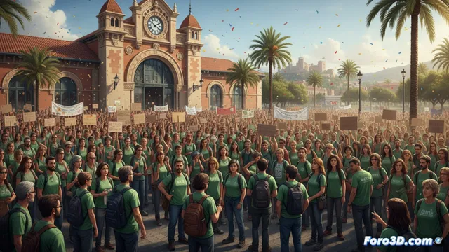 Huelga de docentes en Xàtiva: una protesta que se sintió en las aulas
