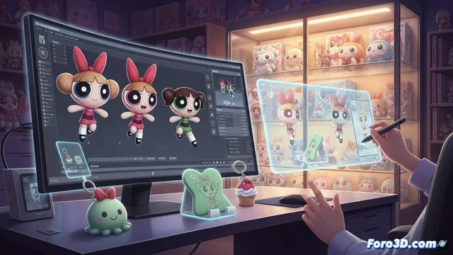 Ichiban Kuji 3D: Cómo modelar los premios de Las Chicas Superpoderosas