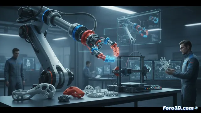Impresión 3D aplicada al diseño de robots industriales