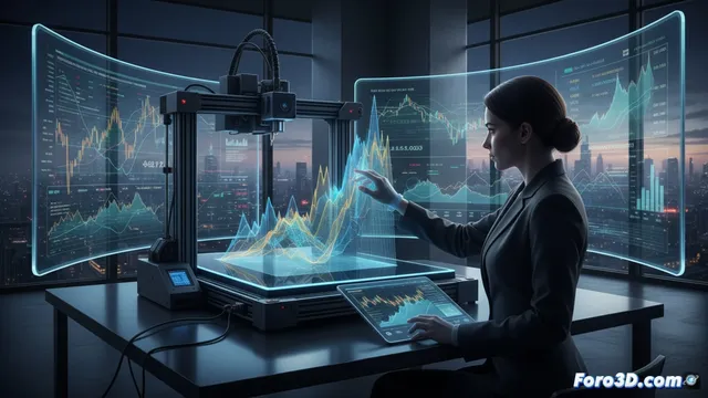 Impresión 3D para traders: visualizando datos bursátiles