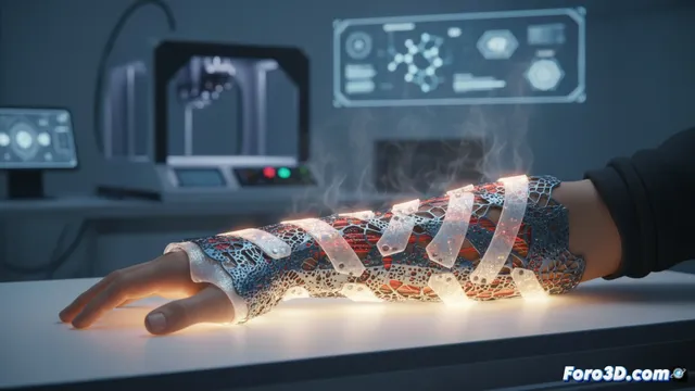 Impresión 4D: el yeso que se adapta solo mientras te recuperas