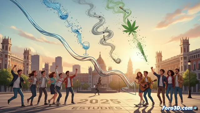 Jóvenes españoles baten récord: menos alcohol, tabaco y cannabis
