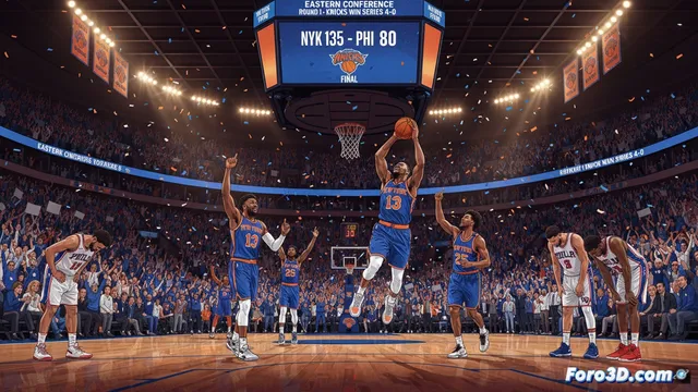 Knicks barren a Sixers: paliza en juego 4 y pase a segunda ronda