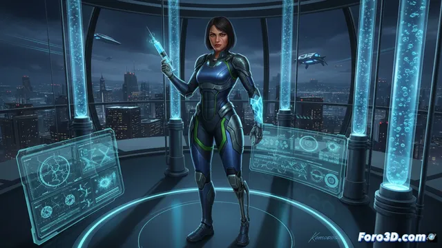 Komodo: Diseño 3D de una heroína con diversidad funcional