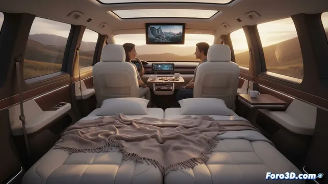 Leapmotor D99: el monovolumen que se convierte en cama y salón