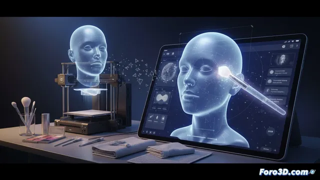 Maquillaje 3D: el pincel digital que no mancha la toalla