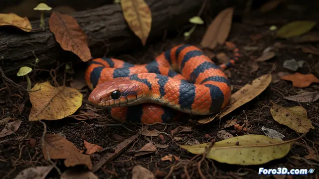 Modelado 3D de la Calamaria sp.: Serpiente excavadora de Siquijor
