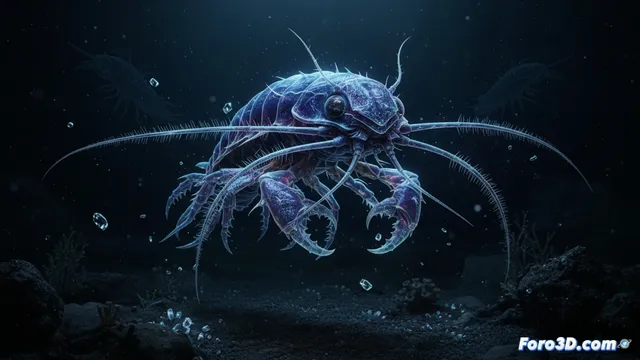 Modelado 3D del anfípodo Dulcibella camanchaca en la Fosa de Atacama