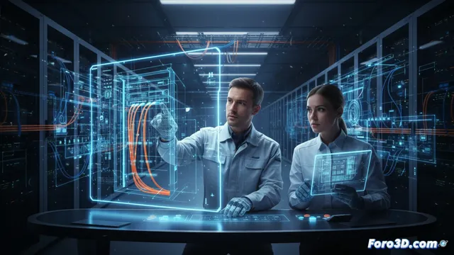 Modelado 3D para planificar redes de datos físicas