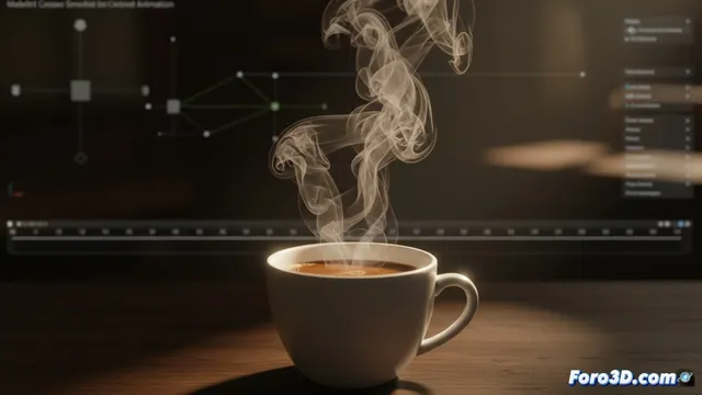 Modelado y animación de vapor en una taza de café con simulación de humo